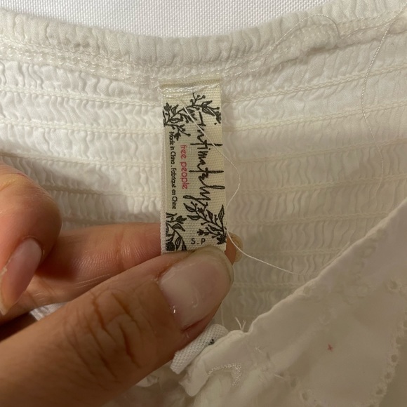 Free People Intimately Bodysuit White Eyelet - Picture 5 of 7